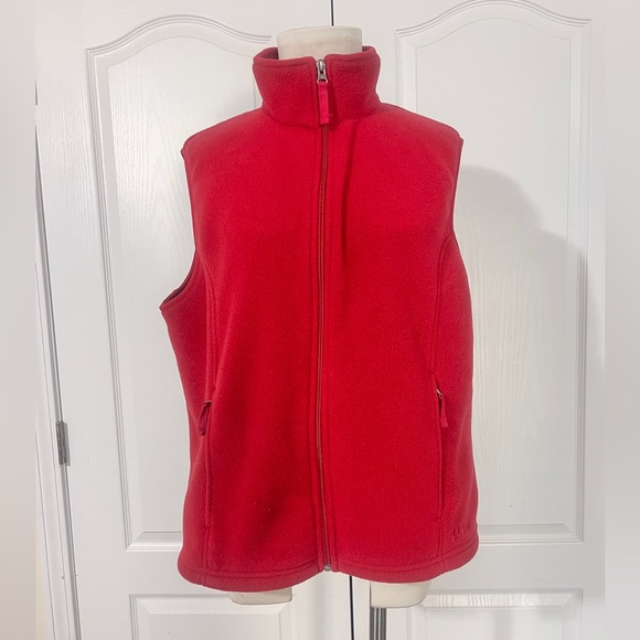 L. L. Bean Fleece Vest with Pockets - sz XL - Picture 1 of 7